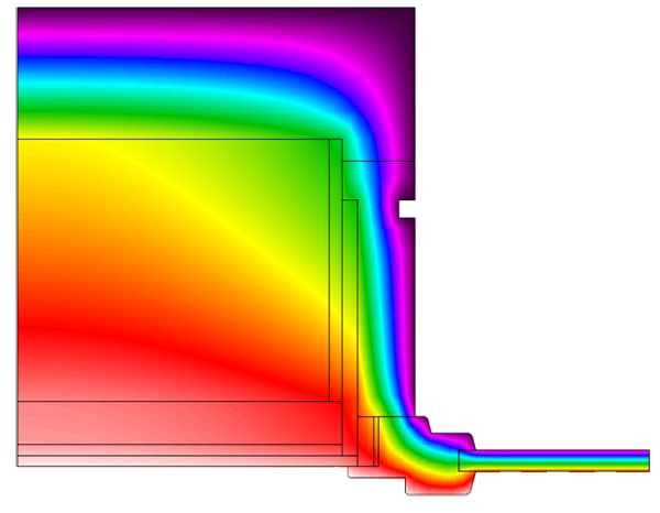 Termografia Sezione verticale Monoblocco