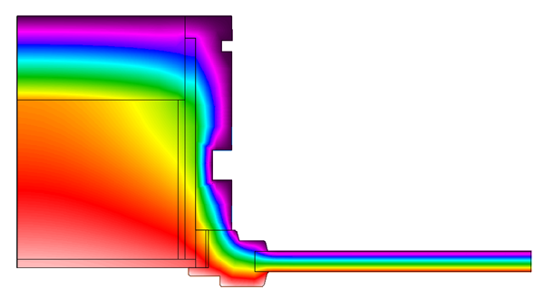 Termografia Sezione verticale Monoblocco